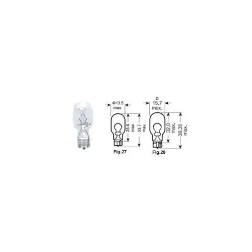 Bec auto Narva T15 W16W 12V 16W — imaginea 2