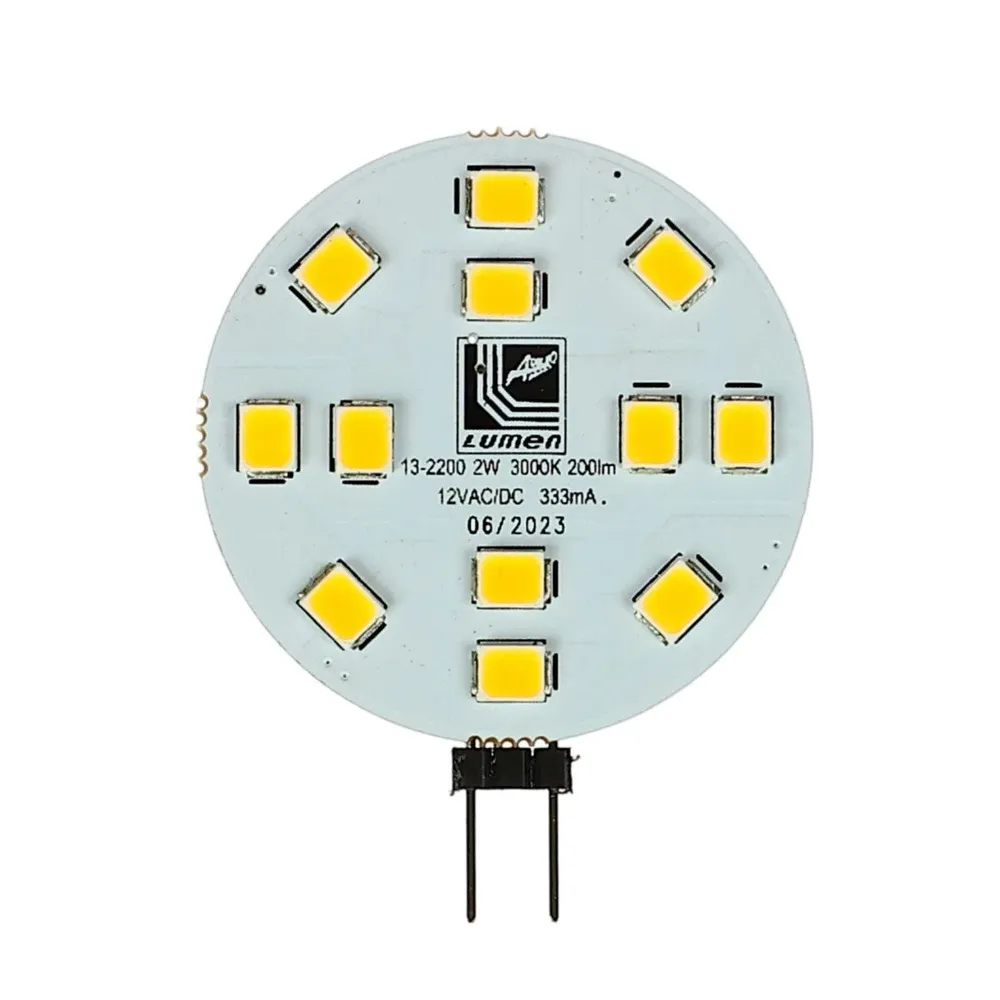 Bec LED Adeleq Lumen disc G4 2 W 200 lm lumina calda 3000 K 12V