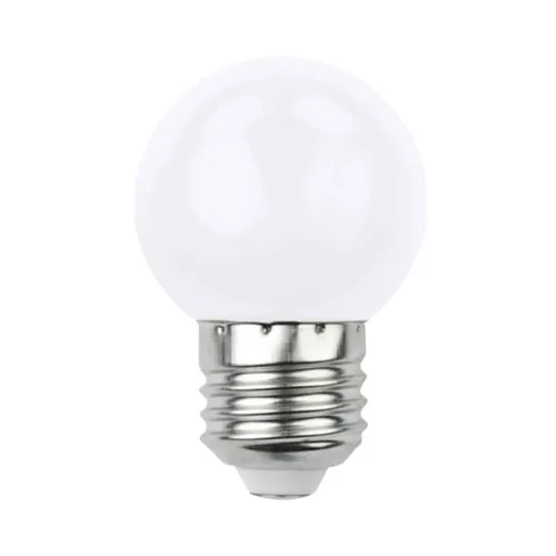 Bec LED Avide E27 1W 30 lumeni, glob mat G45