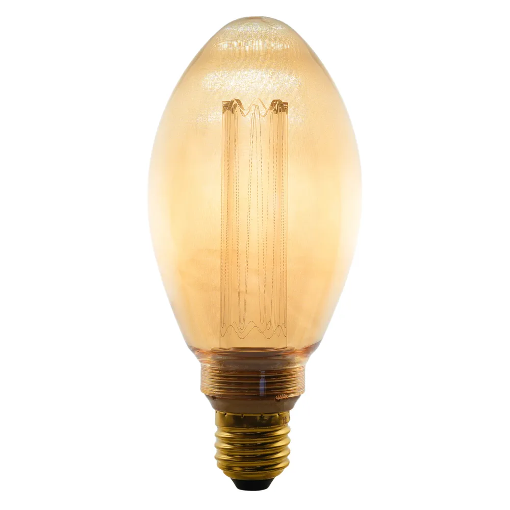 Bec Led decorativ B75 AMBER 3.5W dimabil E27 120lm 1800k