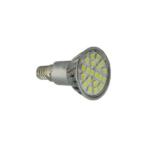 Bec LED E14 20 SMD 5050 4W 300 lumeni 5500-7000K AC 230V lumina alb rece — imaginea 2