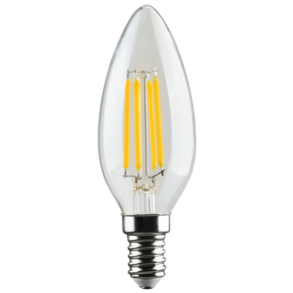 Bec LED filament Hoff lumanare E14 5 W 640 lm lumina rece 6500 K