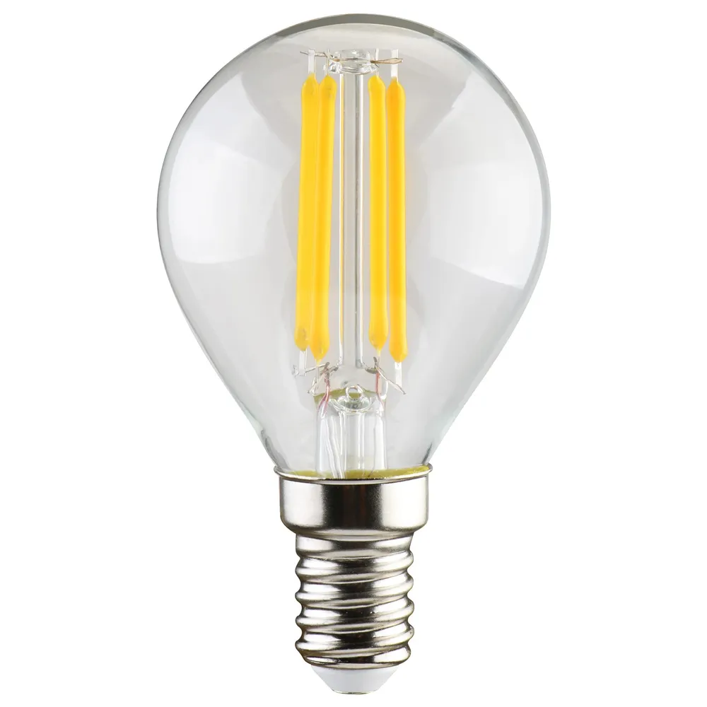 Bec LED filament Hoff mini G45 E14 4.9 W 600 lm lumina calda 2700 K
