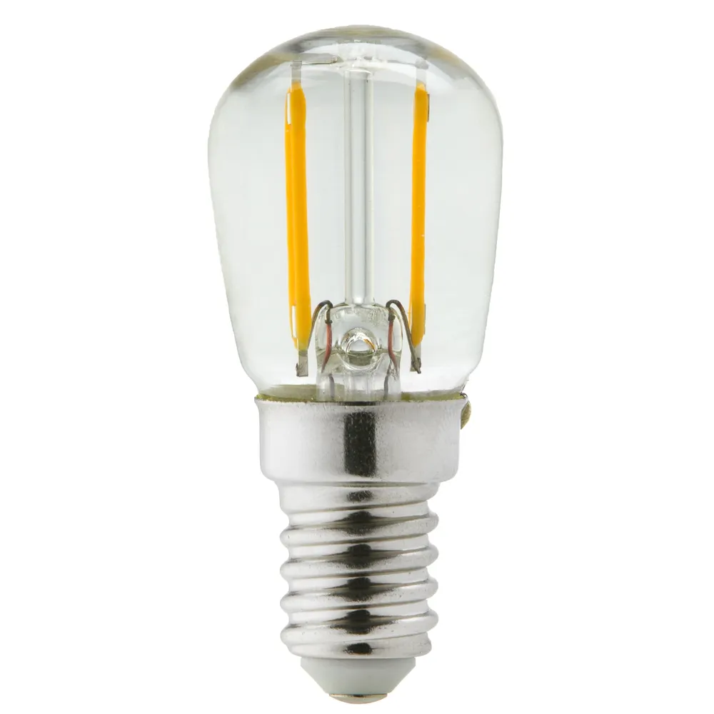 Bec LED filament Hoff mini ST26 E14 2 W 250 lm lumina neutra 4000 K, pentru frigider