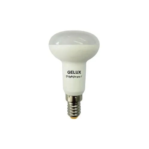 Bec LED Gelux E14 7W 630 lumeni, reflector R50 mat, lumina calda