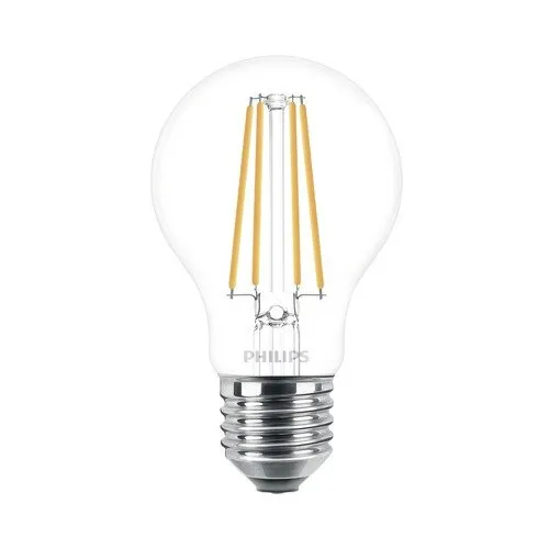 Bec LED Philips E27 8, 5W 1055 lumeni, glob clar A60, lumina calda