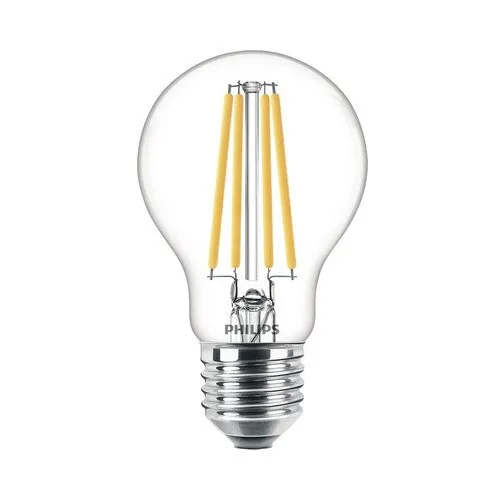 Bec LED Philips E27 8, 5W 1055 lumeni, glob clar A60, lumina neutra