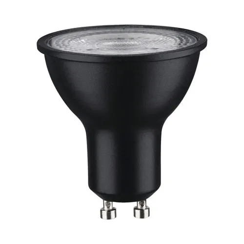 Bec LED spot Paulmann GU10 7W 460 lumeni 12V, lumina neutra, negru