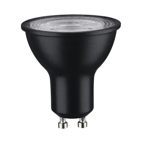 Bec LED spot Paulmann GU10 7W 460 lumeni, lumina calda, negru