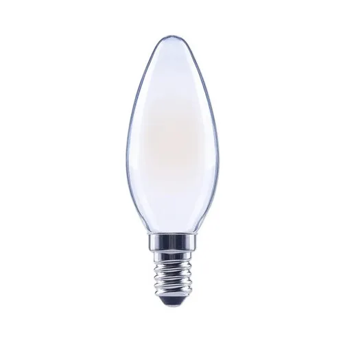 Bec LED variabil Flair E14 2, 2W 470 lumeni, glob mat lumanare, lumina calda