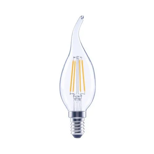 Bec LED variabil Flair E14 4W 470 lumeni, glob clar lumanare decorativa, lumina calda