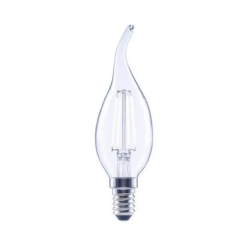 Bec LED variabil Flair E14 4W 470 lumeni, glob clar lumanare decorativa, lumina neutra