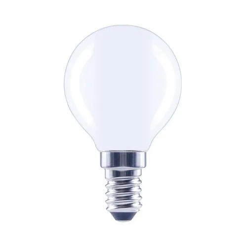 Bec LED variabil Flair E14 4W 470 lumeni, glob mat G45, lumina calda