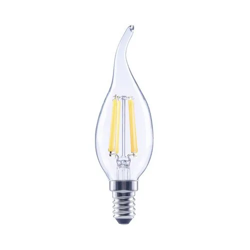 Bec LED variabil Flair E14 5, 5W 806 lumeni, glob clar lumanare decorativa, lumina calda