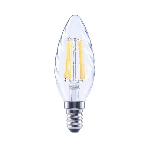 Bec LED variabil Flair E14 5, 5W 806 lumeni, glob clar lumanare rotita, lumina calda