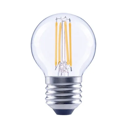 Bec LED variabil Flair E27 4W 470 lumeni, glob clar G45, lumina calda