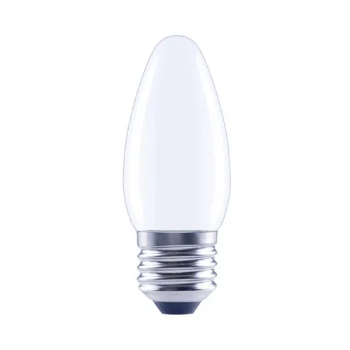 Bec LED variabil Flair E27 4W 470 lumeni, glob mat lumanare, lumina rece