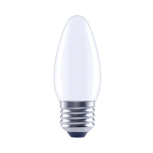Bec LED variabil Flair E27 6W 806 lumeni, glob mat lumanare, lumina calda