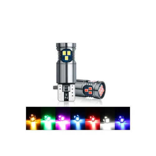 Bec T10 18SMD 2016 12V Canbus 400 lumen Lumina rosie — imaginea 5