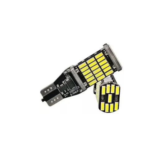 Bec T15 45SMD 4014 12V Canbus 600 lumen Lumina alba — imaginea 5