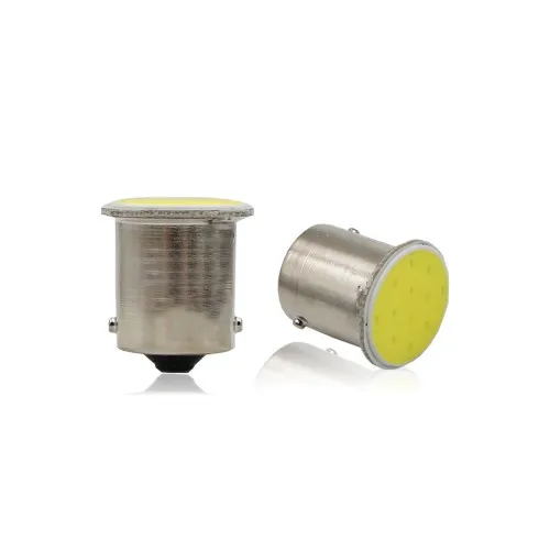 Becuri cireasa LED 3W COB BA15S TV tip vechi simetric lumina rosie 12V set 2 bucati — imaginea 2