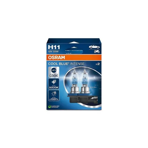 Becuri halogen auto Osram H11 Cool Blue Intense 12V 55W imitatie xenon set 2 bucati — imaginea 2
