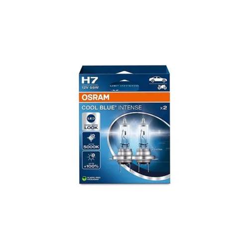 Becuri halogen auto Osram H7 Cool Blue Intense 12V 55W imitatie xenon set 2 bucati — imaginea 2