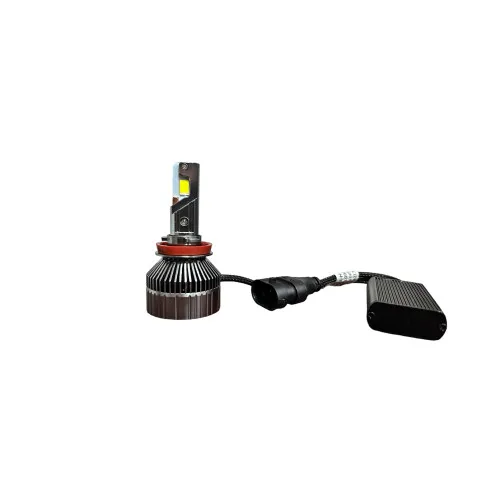 Becuri LED Canbus H11 12V-24V 300W 35000 lm 6000K alb rece racire activa set — imaginea 2
