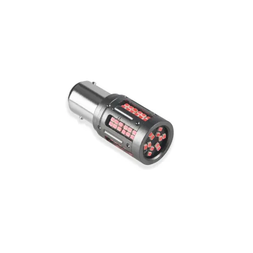 Becuri LED Canbus P21/5W 1157 BAY15d TN tip nou 2 faze 84 SMD 12V-24V 25W 1000 lm nonpolar rosu set 2 bucati — imaginea 3