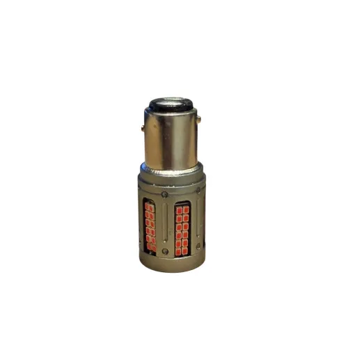 Becuri LED Canbus P21/5W 1157 BAZ15d TN tip nou 2 faze 84 SMD 12V-24V 25W 1000 lm rosu set 2 bucati — imaginea 2