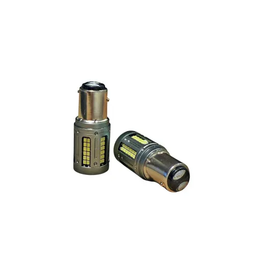 Becuri LED Canbus P21/5W BAY15d 1157 84 SMD 12V-24V 25W 1000 lm 2 faze nonpolar lumina alba set 2 bucati