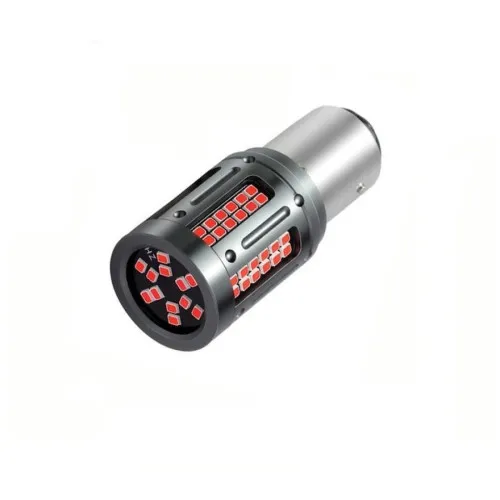 Becuri LED Canbus PY21W BAU15s TN 12V-24V 25W 1000 lm 84 SMD lumina rosie set 2 bucati — imaginea 3