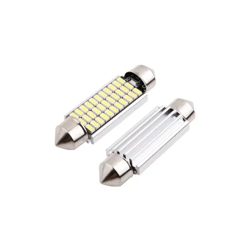 Becuri LED Canbus Sofit 39mm 12V 30 SMD 3014 lumina alba set 2 bucati — imaginea 2