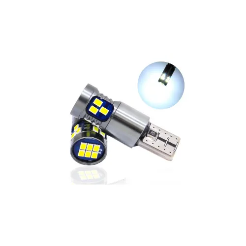 Becuri LED Canbus T10 18 SMD 2016 12V 8W 400 lm 6000K alb set 2 bucati — imaginea 3