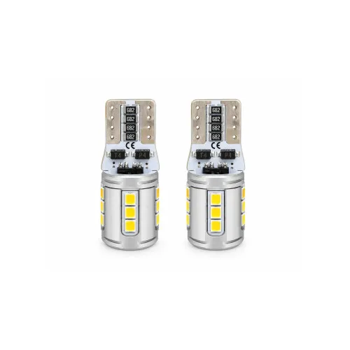 Becuri LED Canbus T10 W5W 12V 15 SMD 2616 400 lm non-polar lumina alba set 2 bucati