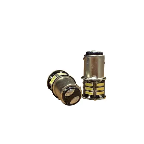 Becuri LED P21/5W 1157 BAZ15d TV tip vechi 2 faze 21 SMD 12V 300 lm alb set 2 bucati