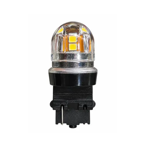 Becuri LED P27W 3156 Canbus 15 SMD 2835 320 lumeni 12V lumina alba nonpolar set 2 bucati — imaginea 2