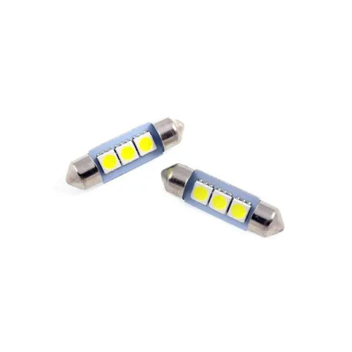 Becuri LED sofit C5W 31 mm 3 SMD 5050 12V 100 lm 5500K alb set