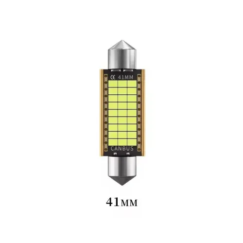 Becuri LED sofit Canbus 41 mm 27 SMD 2016 12V alb set 2 bucati — imaginea 2