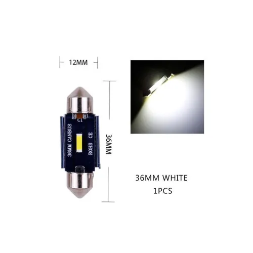 Becuri LED sofit Canbus SMD 1860 36 mm 12V 5W 300 lm 6000K alb set — imaginea 2