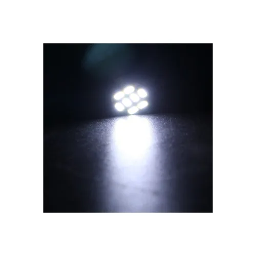 Becuri LED T10 W5W 8 SMD 1206 32 lumeni 12V lumina alba set 2 bucati — imaginea 3
