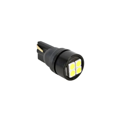 Becuri LED T10 W5W Canbus 4 LED SMD 3030 4W 380 lumeni 6000K 12V set 2 bucati — imaginea 2