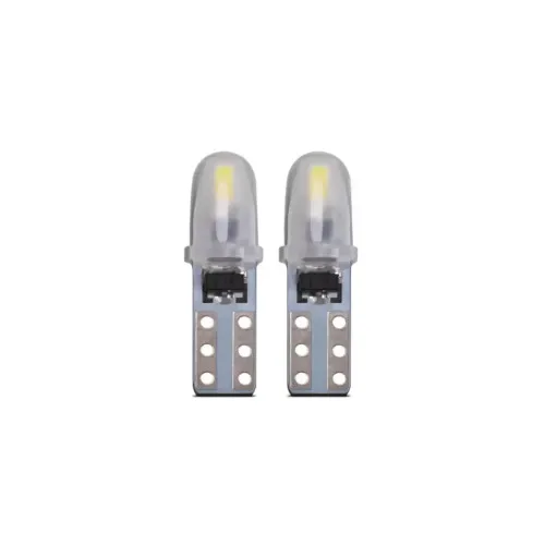 Becuri LED T5 Canbus 2 SMD 3014 40 lumeni 12V nonpolar alb, albastru sau rosu set 2 bucati / JSUN32 / JSUN33