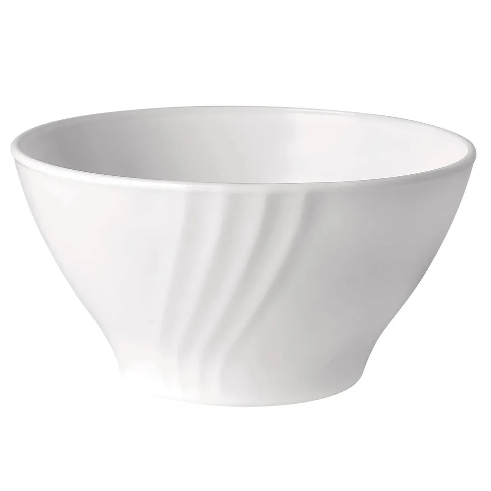 Bol cu picior pentru servirea mesei, Bormioli Ebro, sticla opal, alb, 14 cm