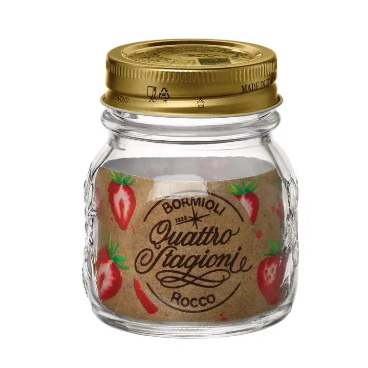 Borcan cu capac Bormioli Quattro Stagioni, sticla transparenta, 0.15 l
