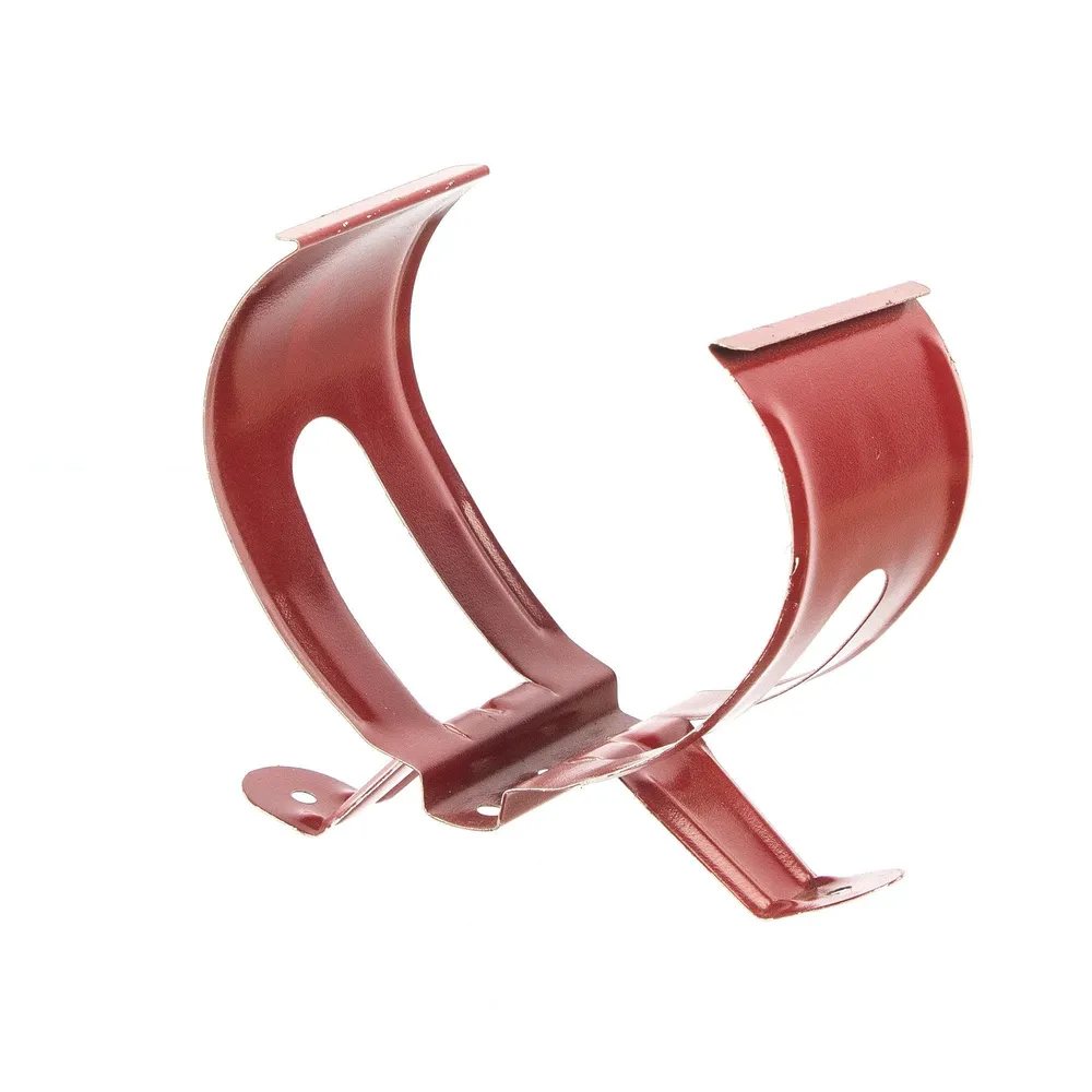 Bratara jgheab, metal, 90 mm, rosu