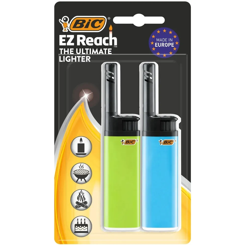 Bricheta utilitara fixa pentru aprins focul Bic EZ Reach, mini, set 2 bucati