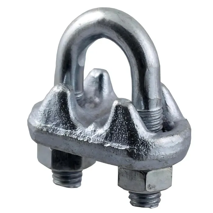 Brida zincata pentru legare cablu otel de 12 mm, Cablero CD011A012U, set 2 bucati