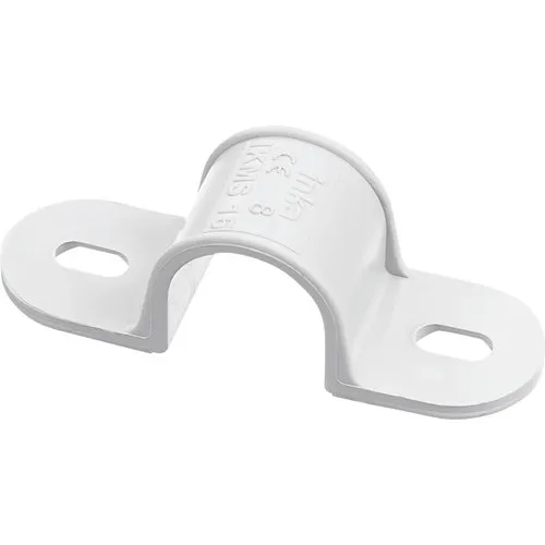Bride plastic pentru tub rigid & copex eBULL Ø16 mm, pachet 5 bucati