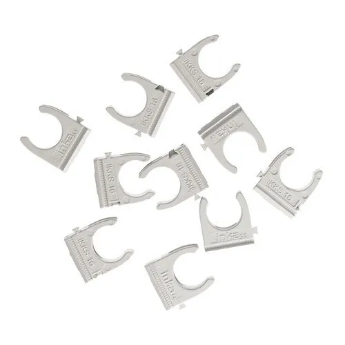 Bride plastic pentru tub rigid eBULL Ø16 mm, pachet 10 bucati